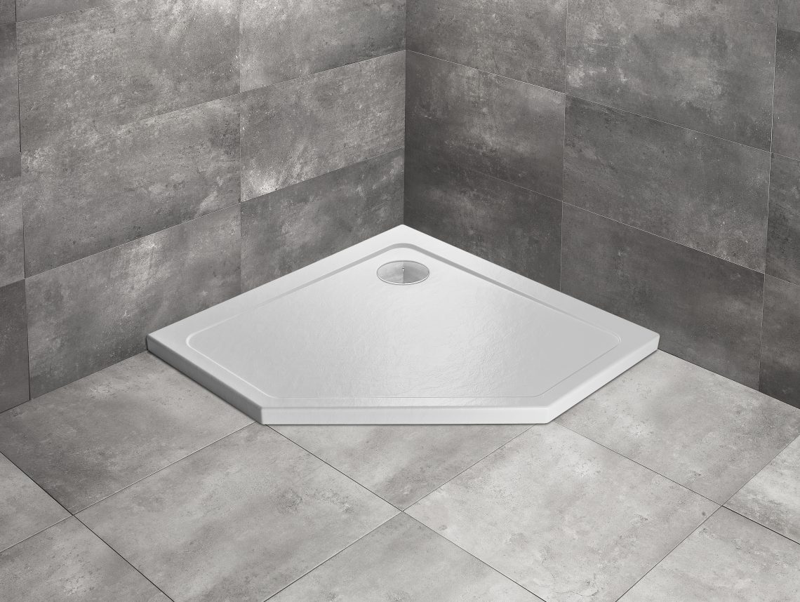 Darmowa Dostawa - Brodzik pięciokątny 90x90 cm biały Radaway Doros PT SDRPT90900104S