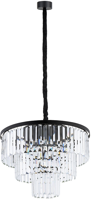 Darmowa Dostawa - Lampa wisząca x25 W czarna-przezroczysta Nowodvorski Lighting Cristal 7616