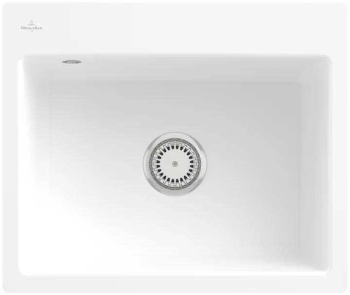 Darmowa Dostawa - Zlewozmywak ceramiczny 56.5x47.5 cm biały Villeroy & Boch Subway 33091FRW