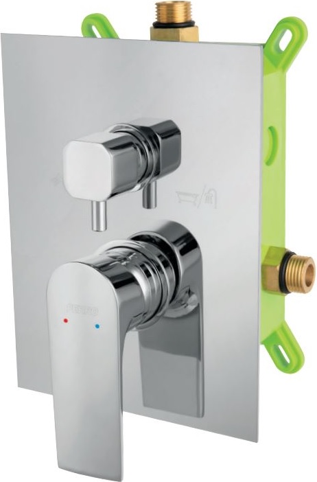 Darmowa Dostawa - Bateria wannowo-prysznicowa podtynkowa chrom Ferro Algeo Square BAQ7P2BOX