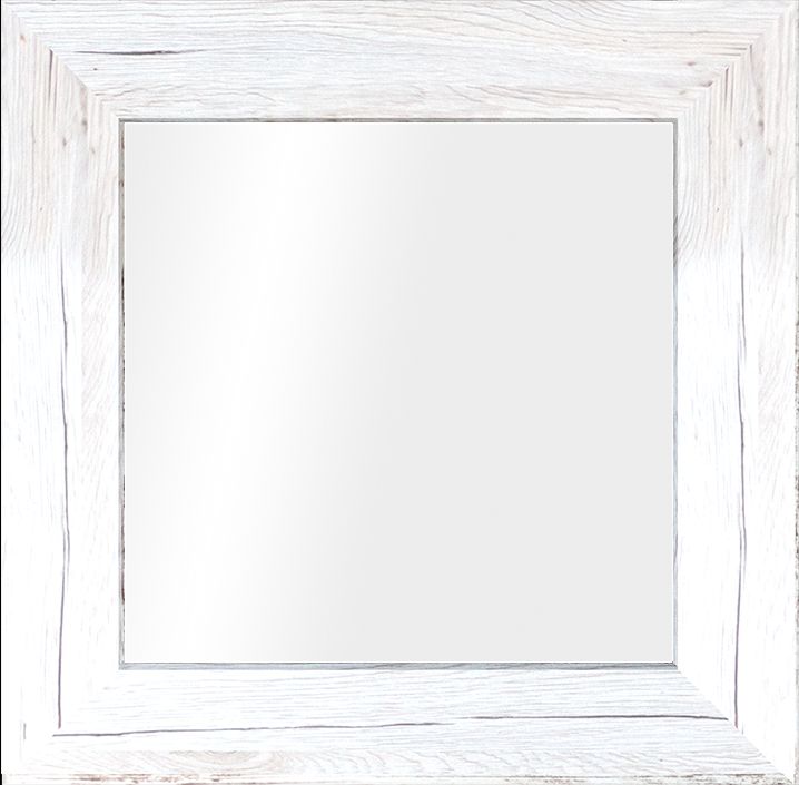 Darmowa Dostawa - Lustro 60x60 cm kwadratowe biały-drewno Styler Jyvaskyla LU01219