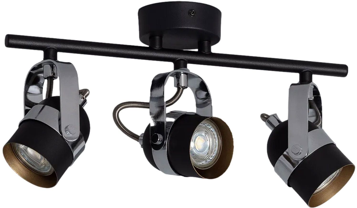 Darmowa Dostawa - Lampa wisząca 3x12 W czarna-srebrna Abruzzo Retro ABRRRHC3XGU10