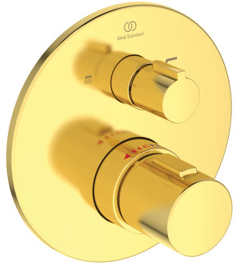 Darmowa Dostawa - Bateria wannowo-prysznicowa podtynkowa złoty Ideal Standard Ceratherm A5814A2