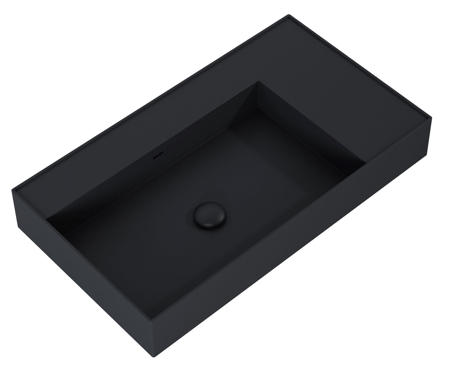 Darmowa Dostawa - Umywalka 80.5x45.5 cm prostokątna ścienna czarna Elita Level RE041461177160