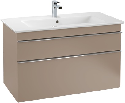 Darmowa Dostawa - Szafka 95.3x50.2x59 cm podumywalkowa wisząca szara Villeroy & Boch Venticello A92601VM