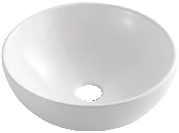 Darmowa Dostawa - Umywalka 39.5x39.5 cm okrągła nablatowa biała Invena Tinos CE43011