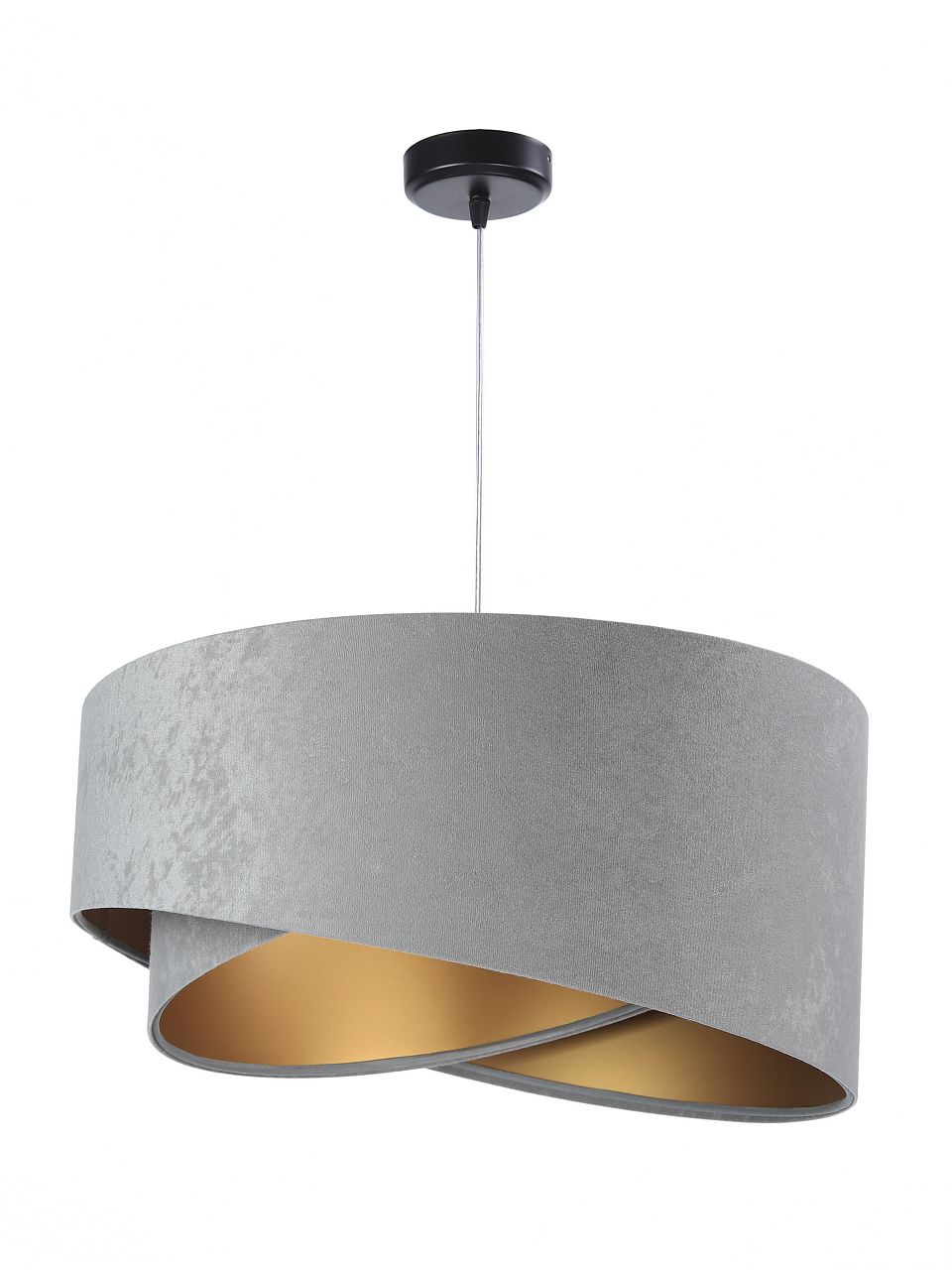 Darmowa Dostawa - Lampa wisząca 1x60 W złota-szary/popielaty BPS Koncept Galaxy 060014