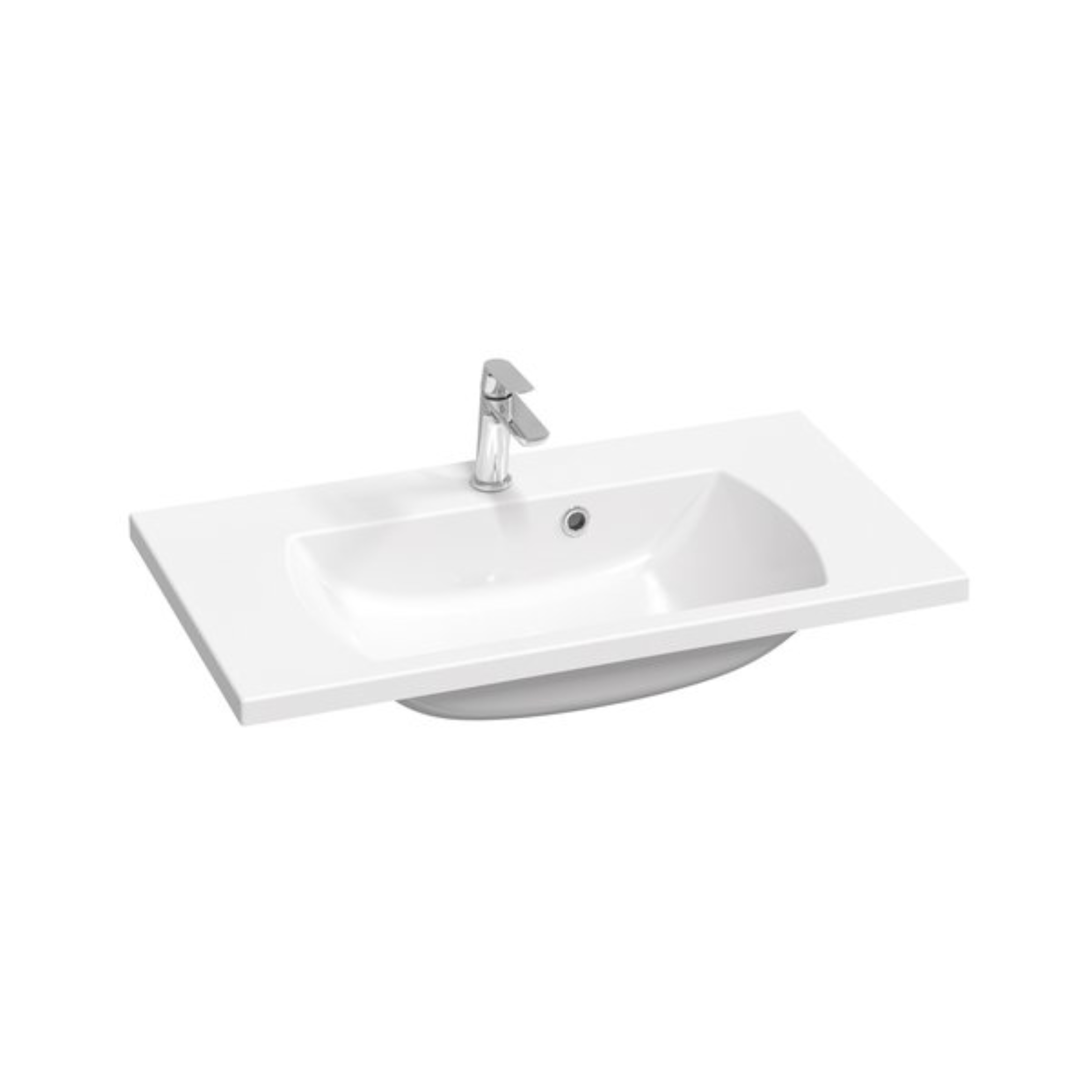 Darmowa Dostawa - Umywalka 80x45 cm prostokątna ścienna-meblowa biała Ravak Classic II XJX01180000