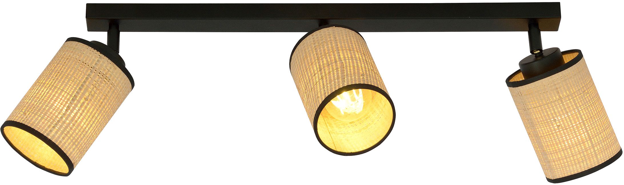Darmowa Dostawa - Lampa podsufitowa 3x15 W czarna-beżowa Emibig Yoga 11513