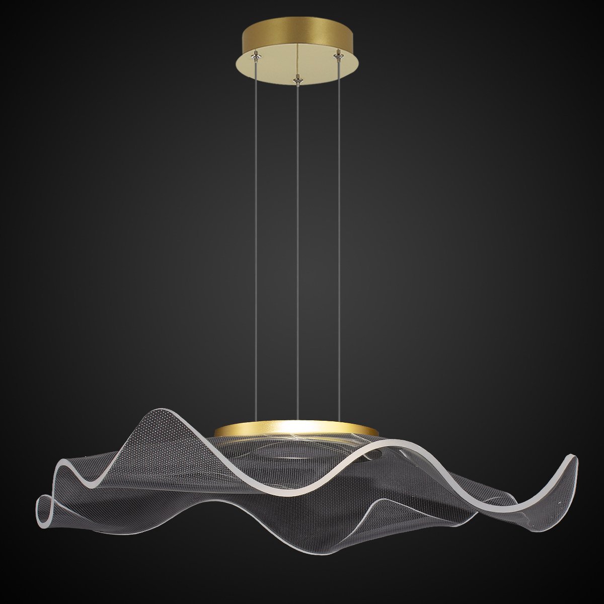 Darmowa Dostawa - Lampa wisząca 1x30 W przezroczysta Altavola Design Velo LA101P2gold