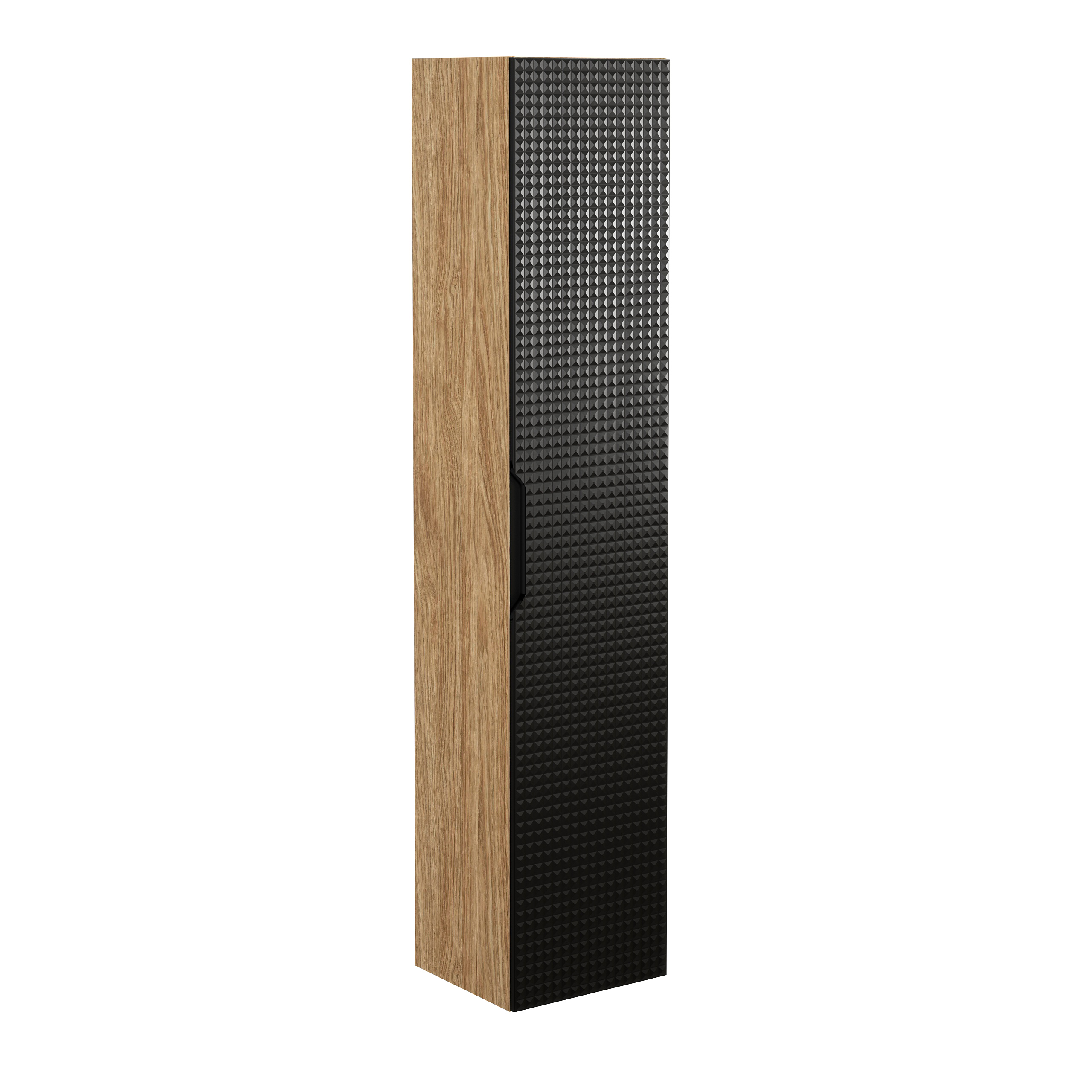 Darmowa Dostawa - Szafka 35x33x170 cm czarna-dab Comad Luxor Black LUXORBLACK80011D