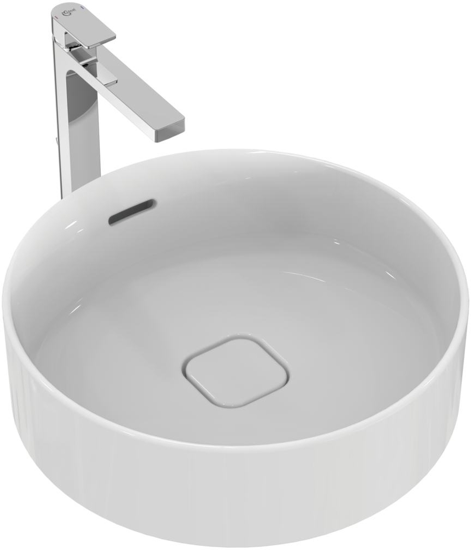 Darmowa Dostawa - Umywalka 45x45 cm okrągła nablatowa biała Ideal Standard Strada II T296101