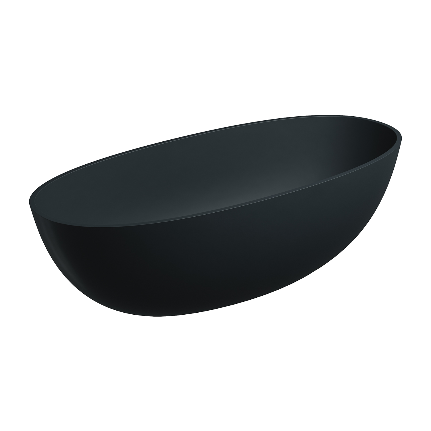 Darmowa Dostawa - Wanna wolnostojąca 175x78 cm owalna czarna Omnires Shell M+ SHELL175WWBLV