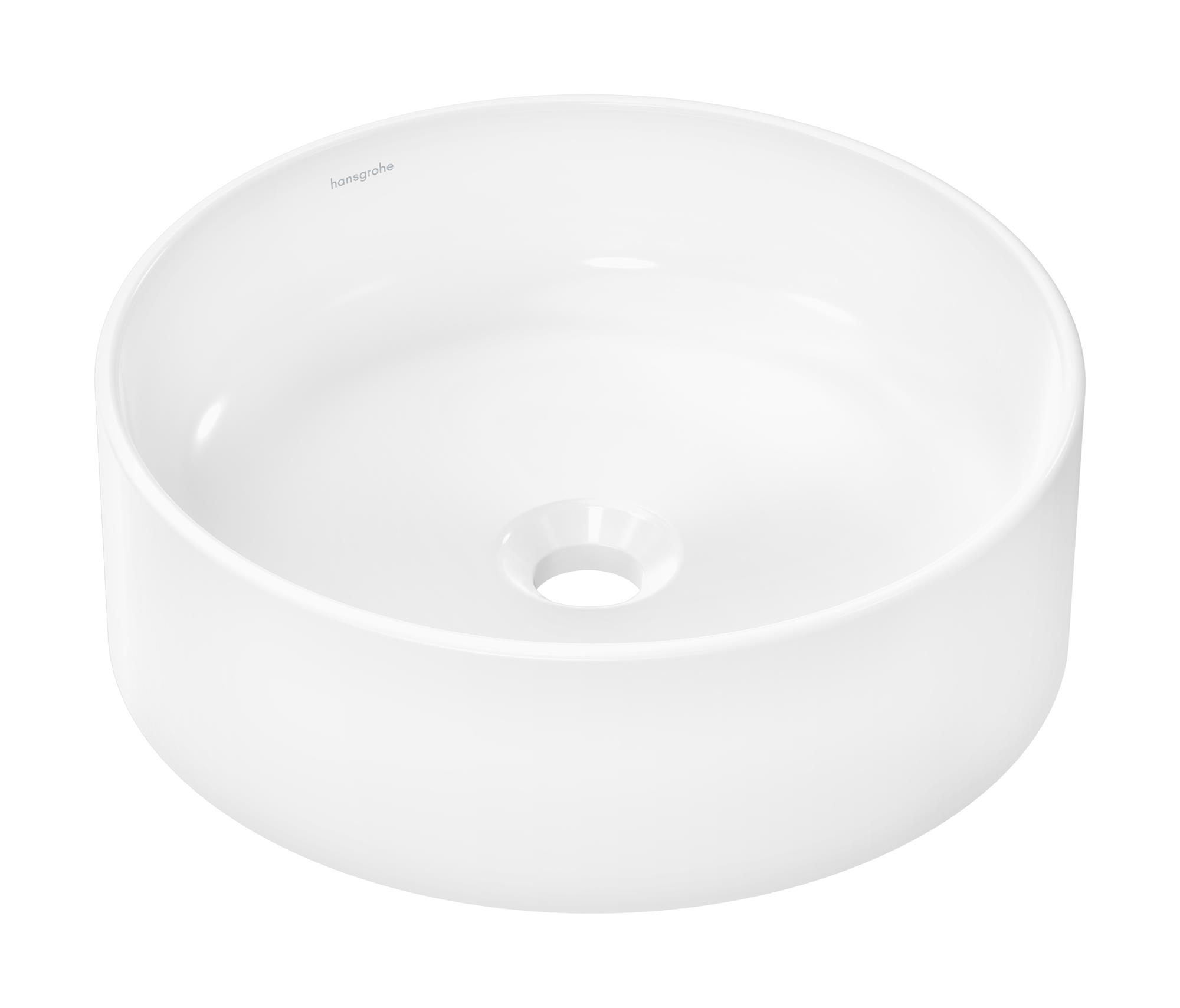 Darmowa Dostawa - Umywalka 40x40 cm okrągła nablatowa biała Hansgrohe Xuniva S 60164450