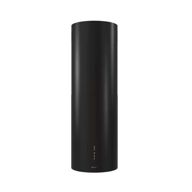 Darmowa Dostawa - Okap kuchenny 39 cm wyspowy czarny-stal Globalo Exclusive Cylindro Isola CYLINDROISOLA397BLACK