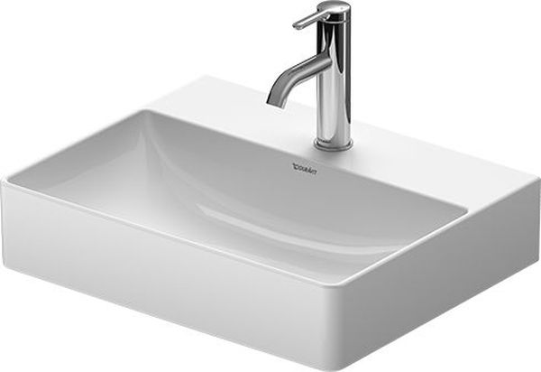 Darmowa Dostawa - Umywalka 50x40 cm prostokątna ścienna-meblowa biała Duravit DuraSquare 2356500071