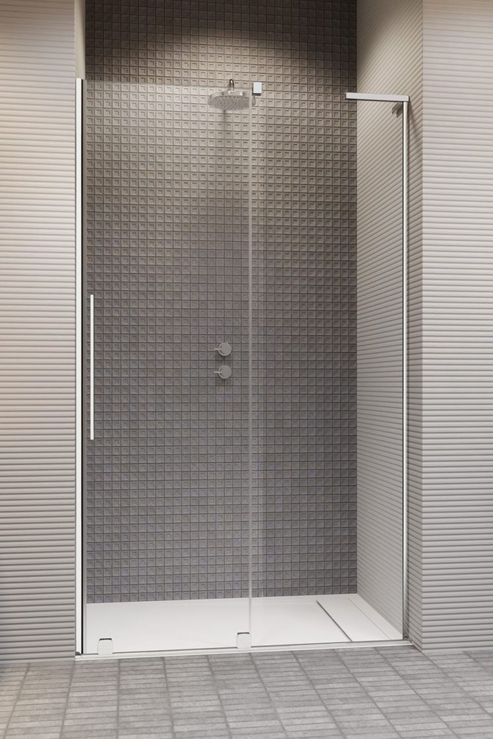 Darmowa Dostawa - Drzwi prysznicowe 120 cm rozsuwane Radaway Furo SL DWJ 103076220101R/101105800101