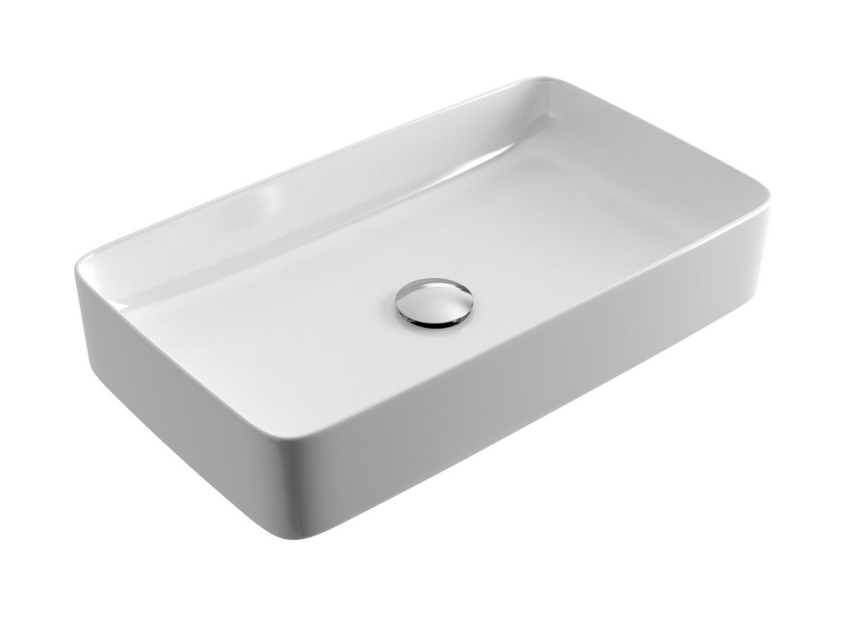 Darmowa Dostawa - Umywalka 61x34.5 cm prostokątna nablatowa biała Actima Cori CEAC3301610WH