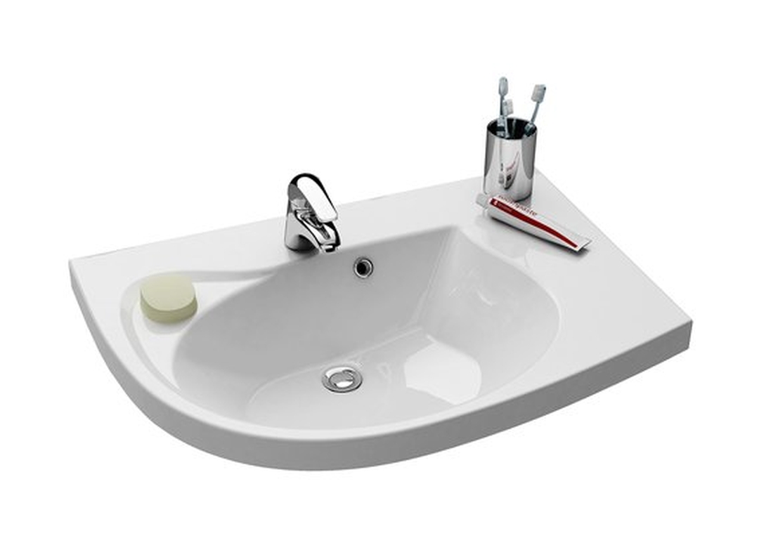 Darmowa Dostawa - Umywalka 78x55 cm półokrągła meblowa biała Ravak Rosa XJ8P11N0000