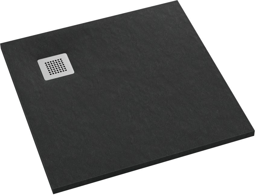 Darmowa Dostawa - Brodzik kwadratowy 80x80 cm czarny Schedpol Kalait Black Stone 33100CSTM2