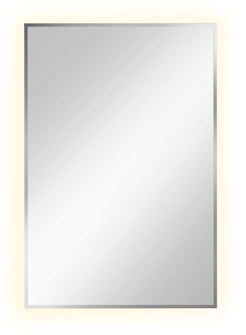Darmowa Dostawa - Lustro 60x90 cm prostokątne z oświetleniem srebrny Baltica Design Tiny Border Straight 5904107904672