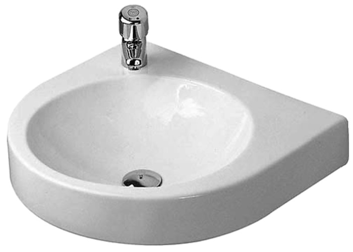 Darmowa Dostawa - Umywalka 57.5x52 cm półokrągła ścienna biała Duravit Architec 0449580009