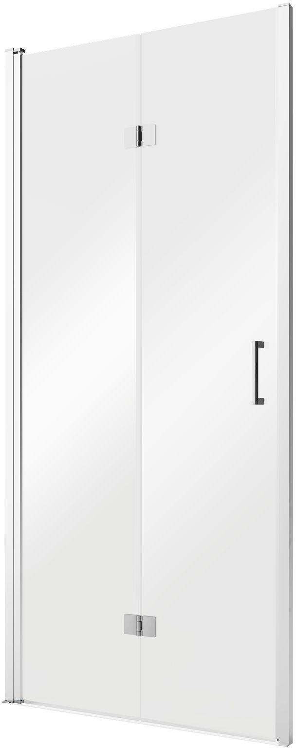 Darmowa Dostawa - Drzwi prysznicowe 80 cm składane do ścianki bocznej Besco Exo-H EH80190C