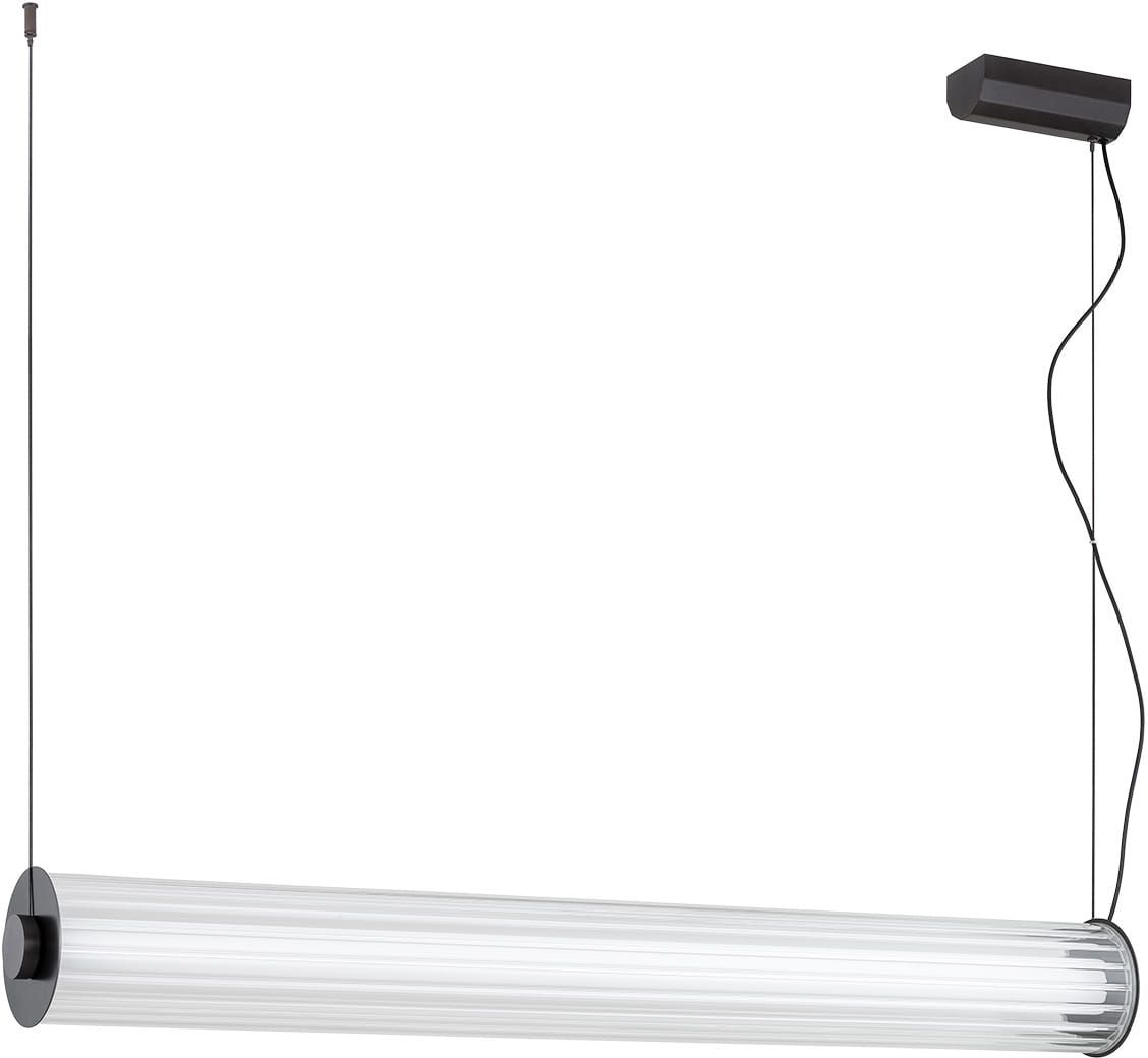 Darmowa Dostawa - Lampa wisząca 1x90 W przezroczysta-tytan Argon Hampton 8625