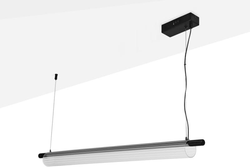 Darmowa Dostawa - Lampa wisząca 1x28 W czarna-przezroczysta Abruzzo Japanese ABRLWJ15W