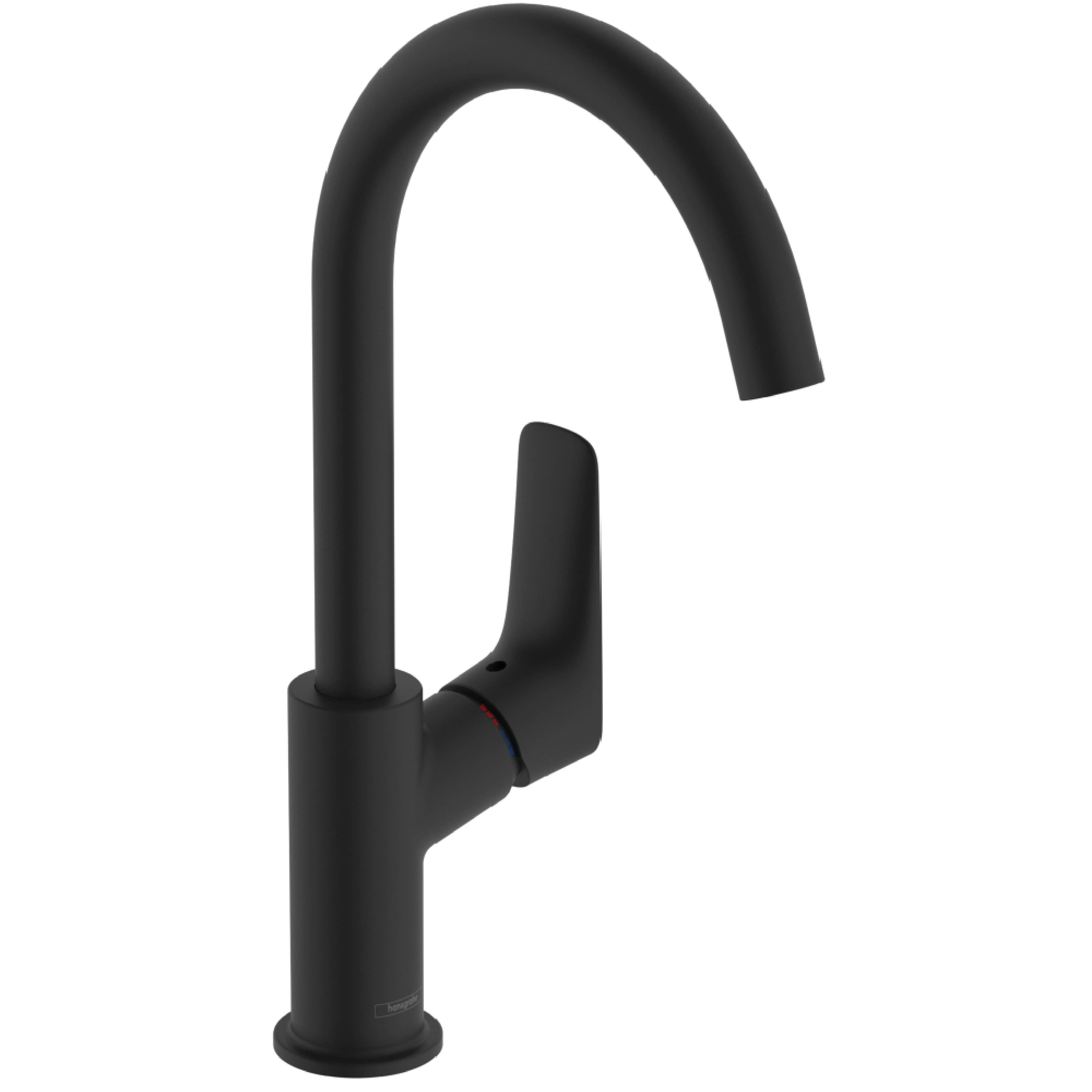 Darmowa Dostawa - Bateria umywalkowa stojąca czarny Hansgrohe Logis 71131670