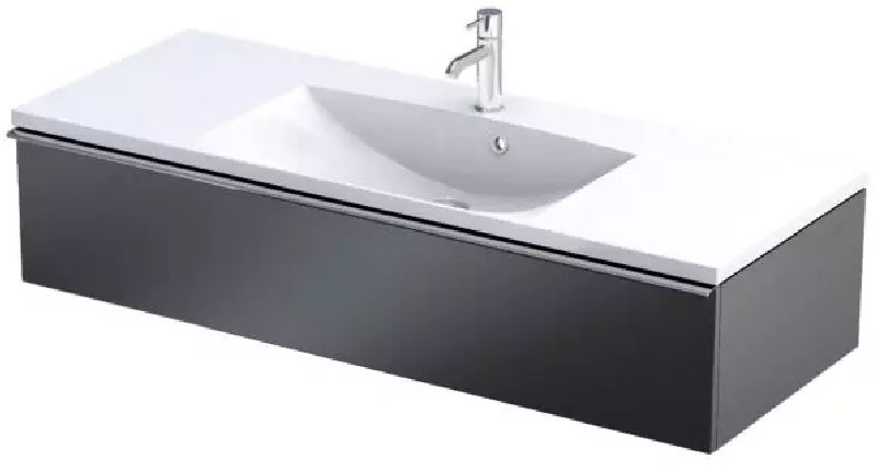 Darmowa Dostawa - Szafka 119.6x45.5x25 cm podumywalkowa wisząca czarna Oristo Etna OR52SD1S1208