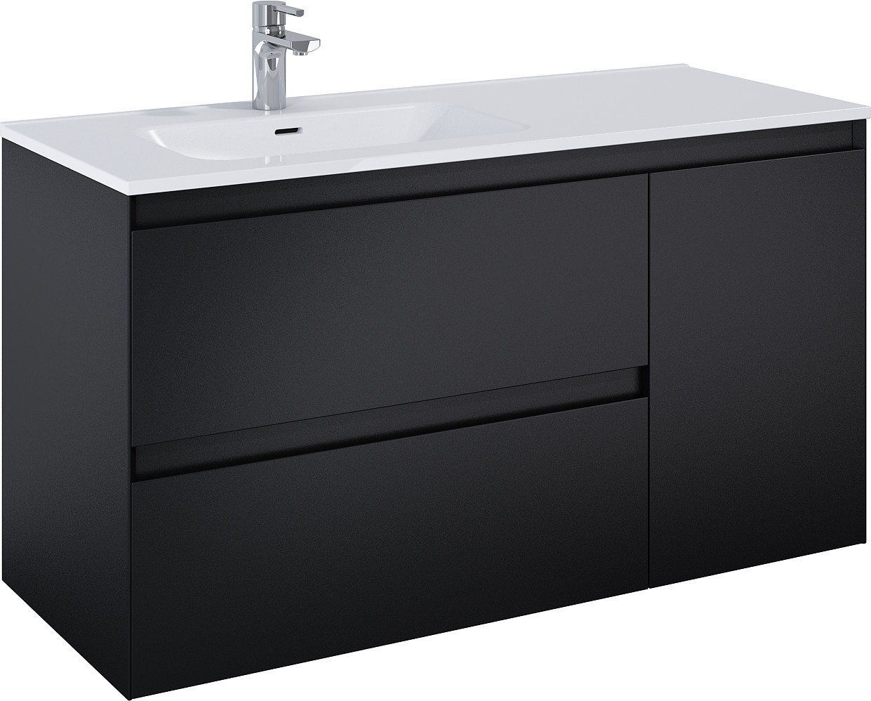 Darmowa Dostawa - Szafka 120x45.8x63.5 cm podumywalkowa wisząca czarna Elita Split RE011206257160
