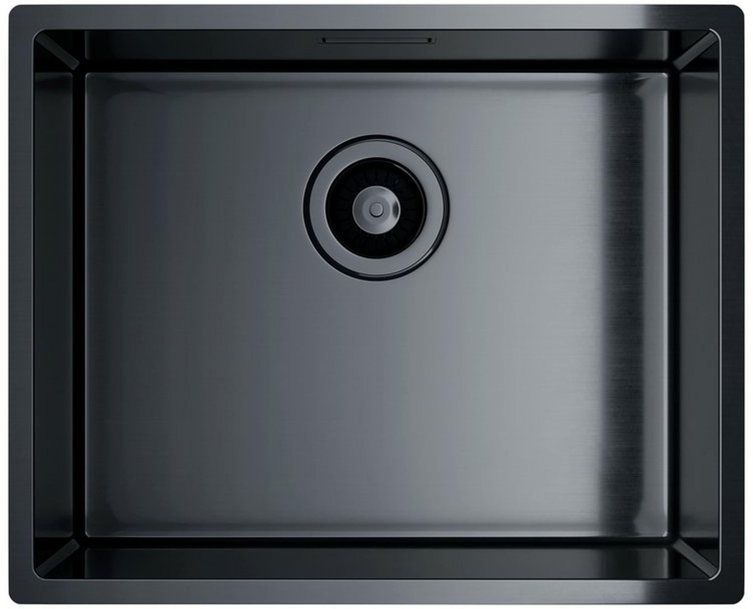Darmowa Dostawa - Zlewozmywak stalowy 44x44 cm Globalo Exclusive Riwolo RIWOLO401ANTHRACITE