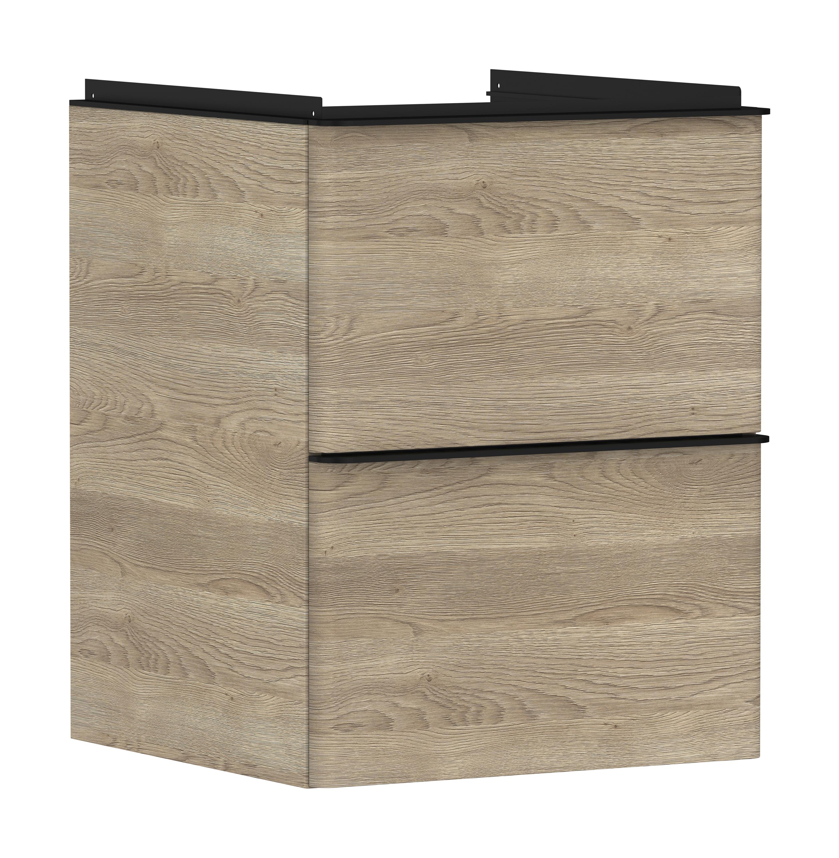 Darmowa Dostawa - Szafka 48x49.5x60.5 cm podumywalkowa wisząca czarna Hansgrohe Xelu Q 54021670