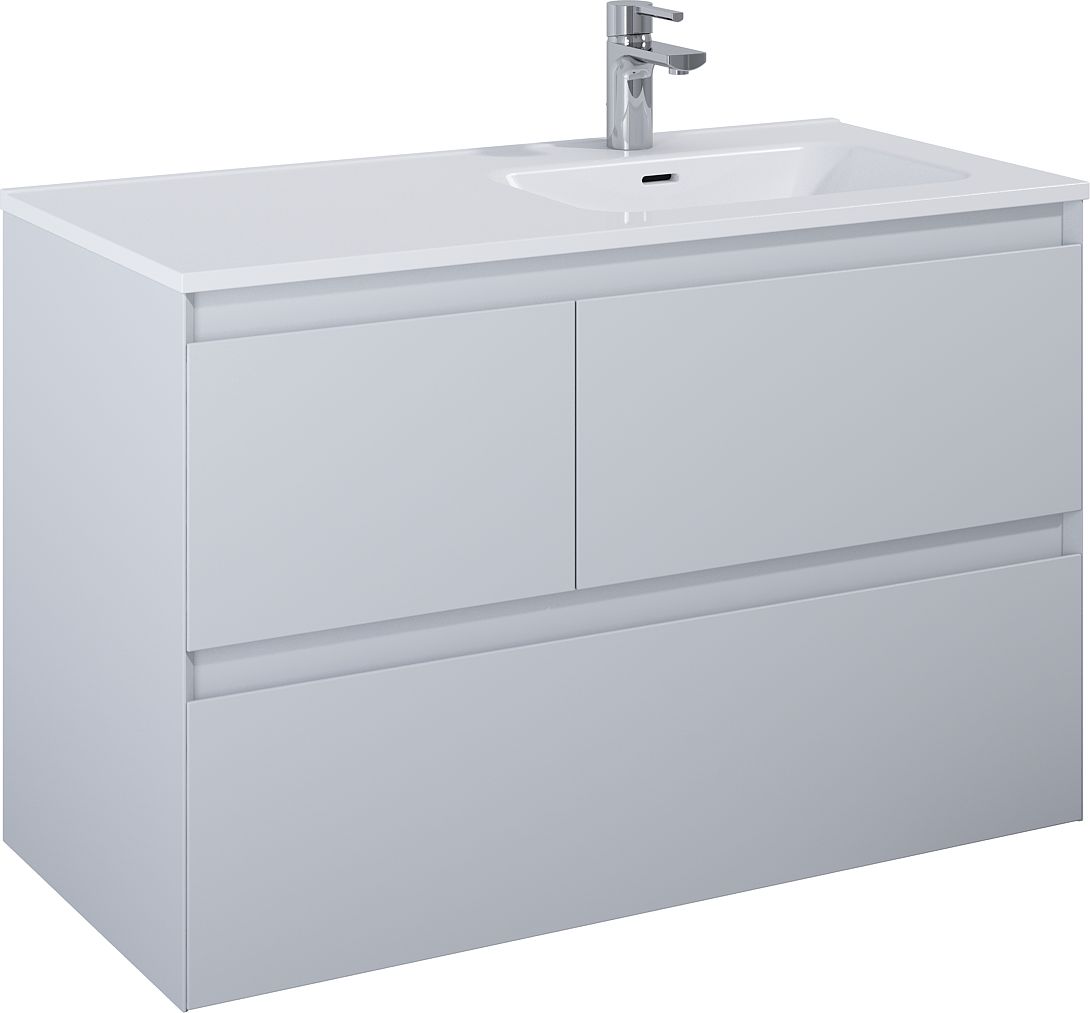 Darmowa Dostawa - Szafka 100x45.8x63.5 cm podumywalkowa wisząca szara Elita Split RE011005157040