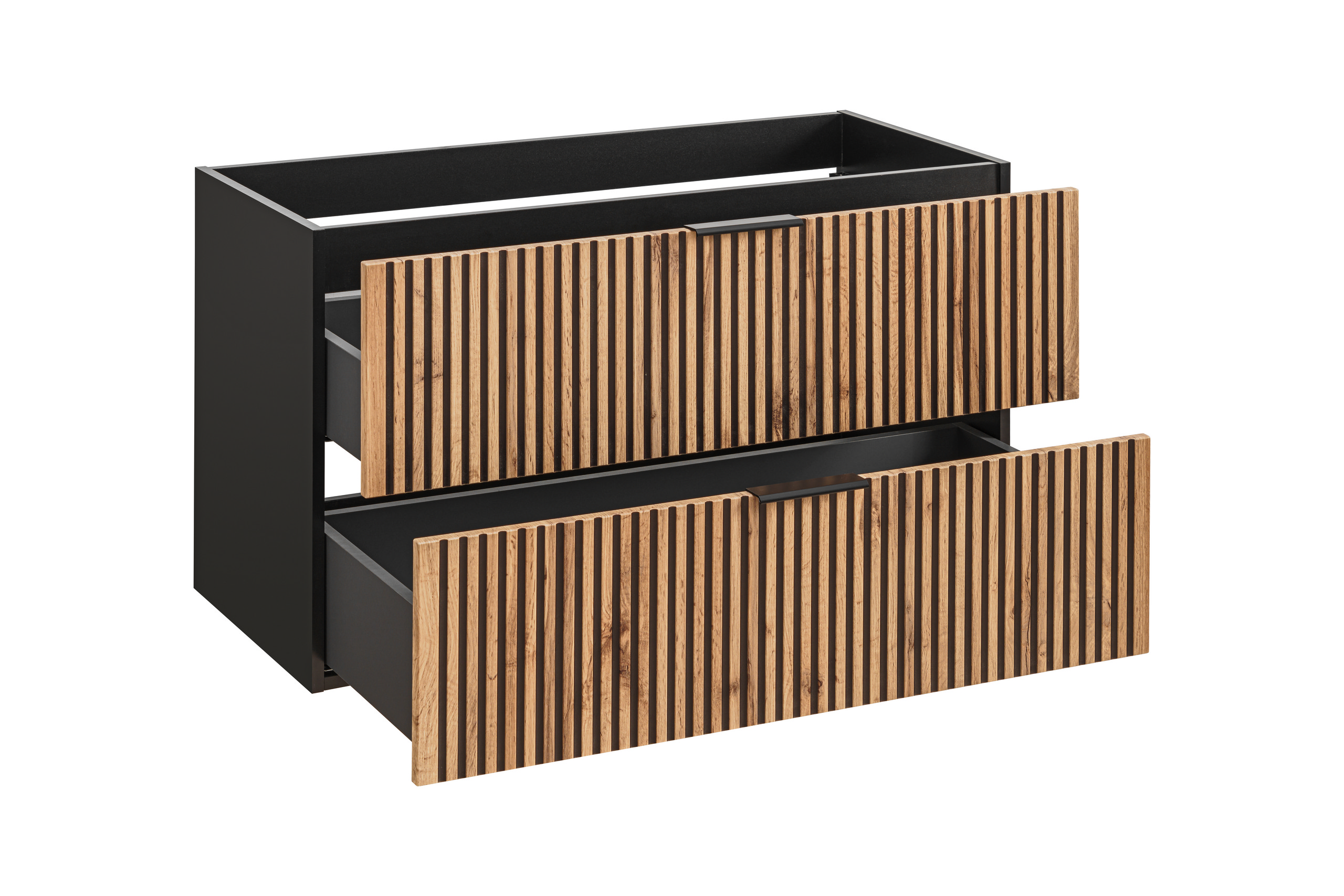 Darmowa Dostawa - Szafka 100x46x57 cm podumywalkowa wisząca czarna Comad Xilo XILOBLACKWOTAN82100D2S