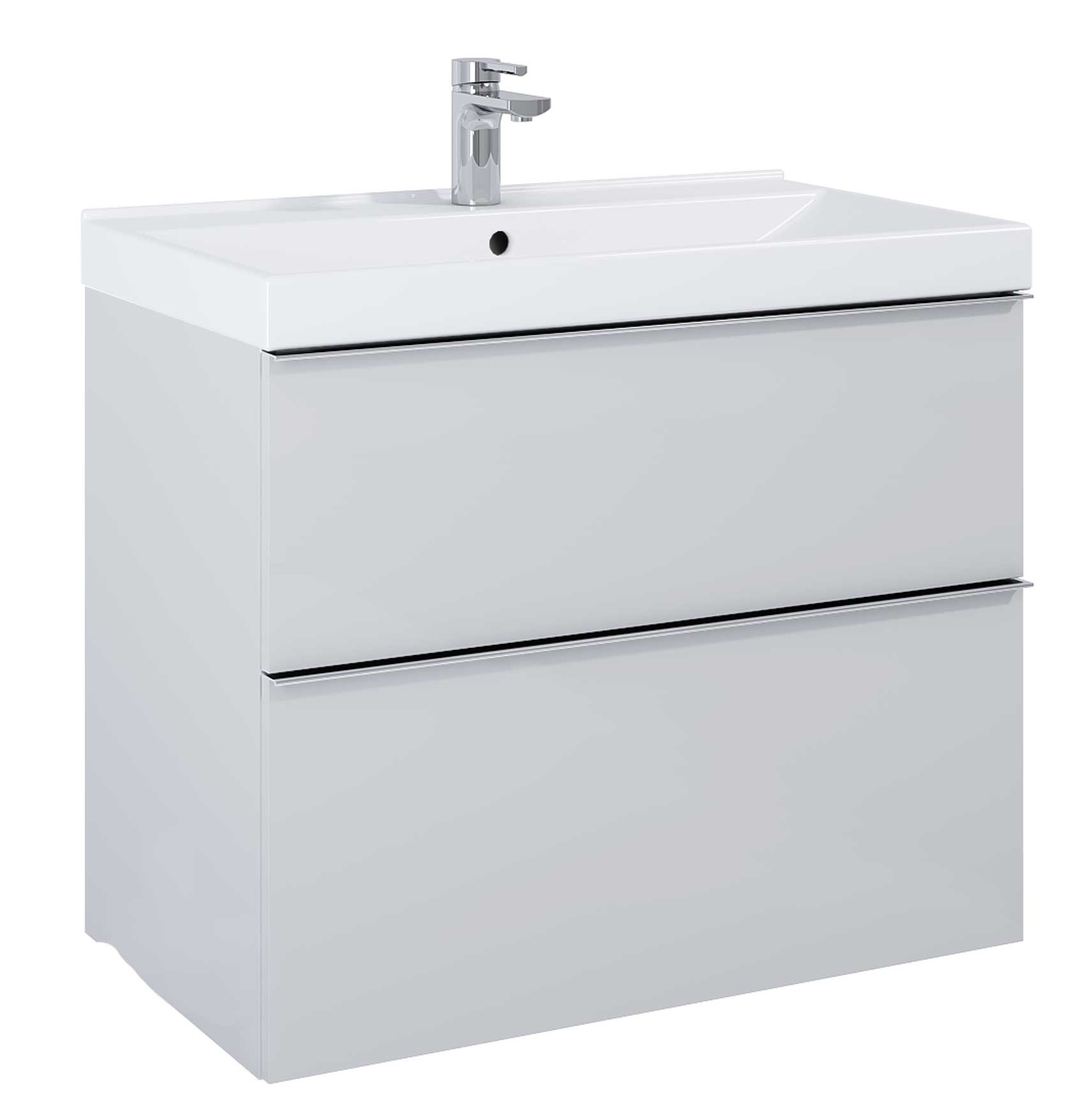 Darmowa Dostawa - Szafka 80x44.9x63.5 cm podumywalkowa wisząca szara Elita Look RE010801027040