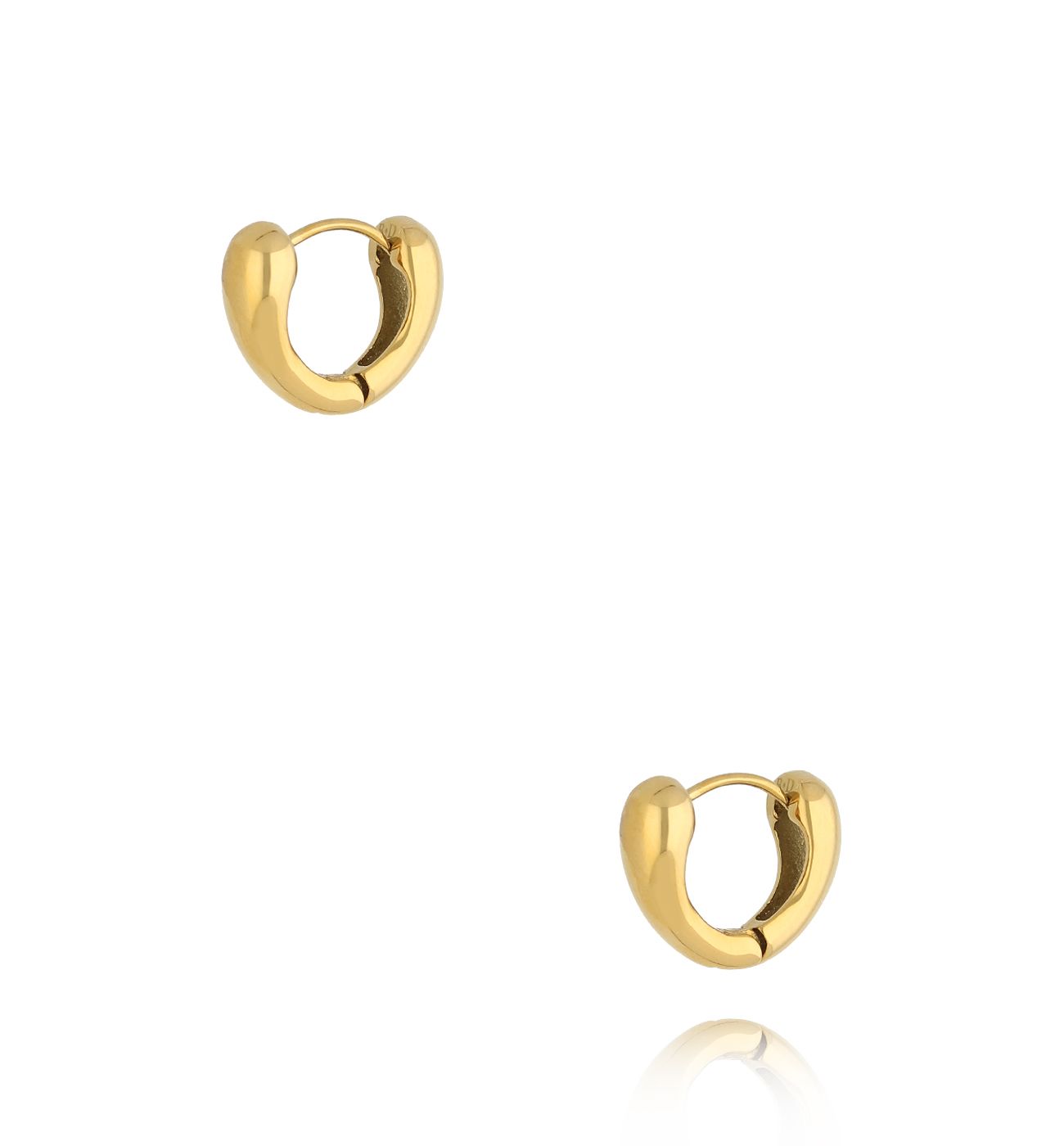 Kolczyki złote Mini Hoops - By Dziubeka