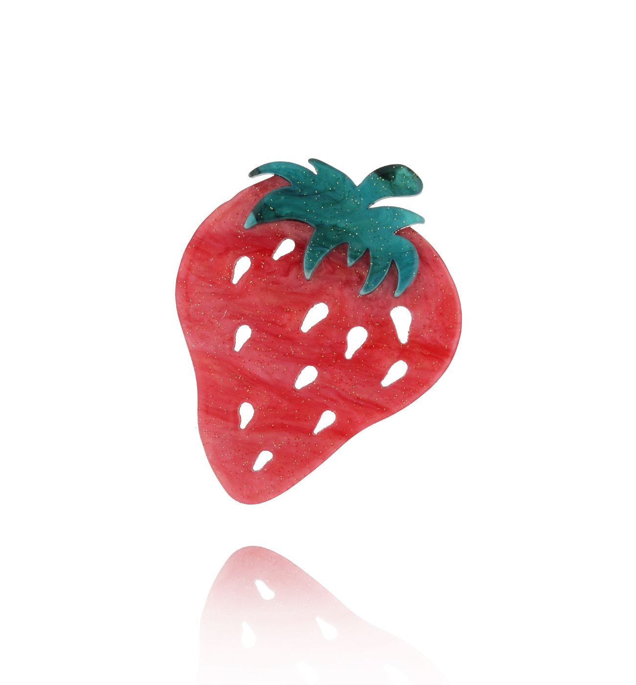 Broszka z truskawką Strawberry BRZA0080