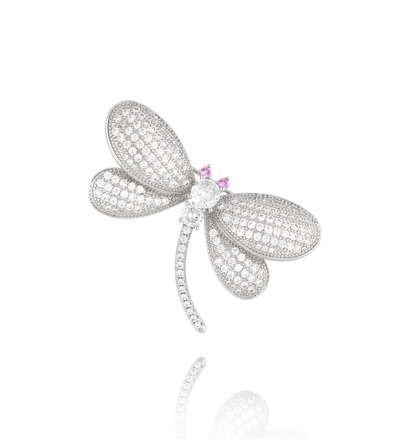 Broszka srebrna z ważką Ice Dragonfly BRSS0241 - By Dziubeka
