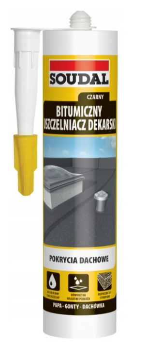 SOUDAL USZCZELNIACZ DEKARSKI CZARNY 280ML - Petrostar