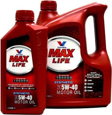 VALVOLINE MAXLIFE SYNTHETIC 5W40 5L - Petrostar