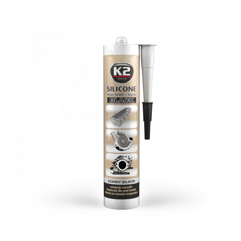 K2 CZARNY SILIKON +350°C 300G - Petrostar