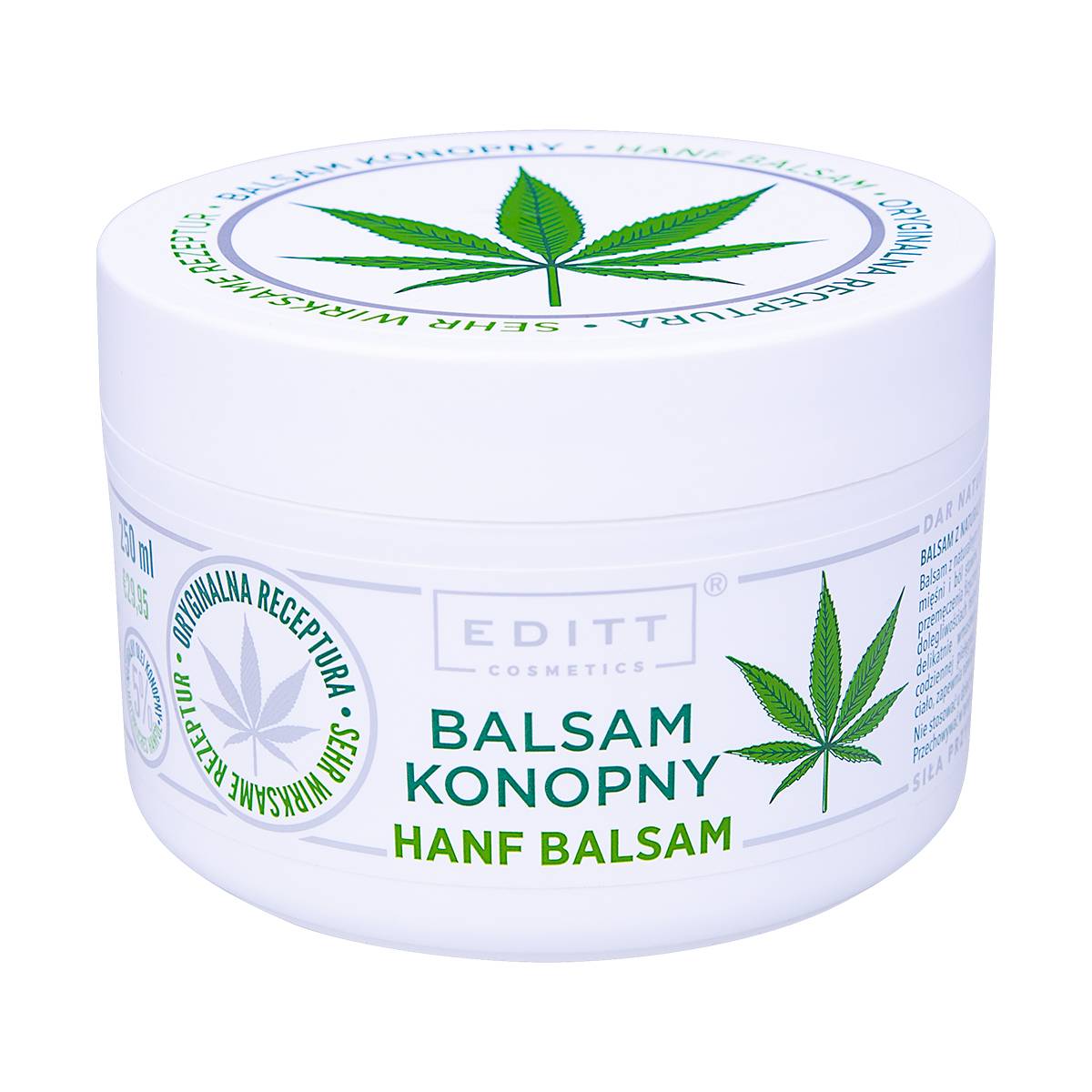 Balsam konopny na mięśnie i ból stawów, 250ml