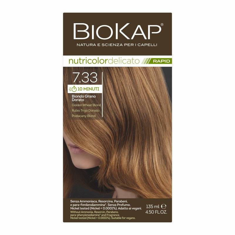Farba Biokap Delicato Rapid, 7.33 Pozłacany Blond