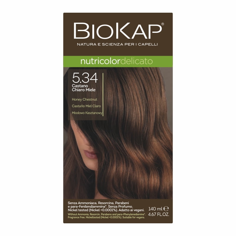 Farba Biokap Delicato, 5.34 Miodowo- Kasztanowy