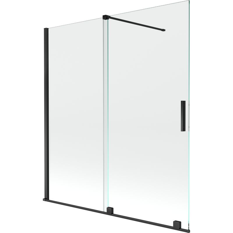 Parawan nawannowy 2-skrzydłowy Mexen Velar czarny 150x150 cm 896-150-000-01-70 1 szt.