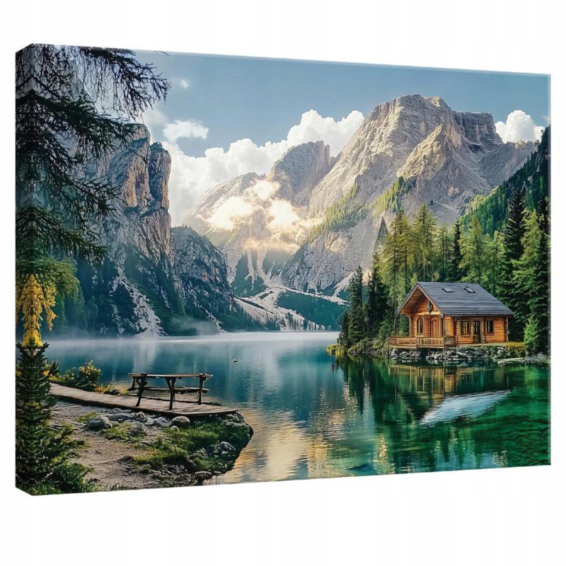 Obraz Na Płótnie WALLARENA 120x80 cm Do Sypialni Salonu Kuchni Góry Natura 1 szt.