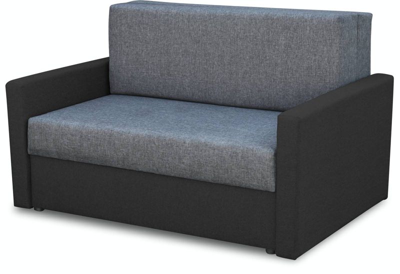 Sofa amerykanka rozkładana Bonni Tedi 2 Czarna/Grafitowa 1 szt.