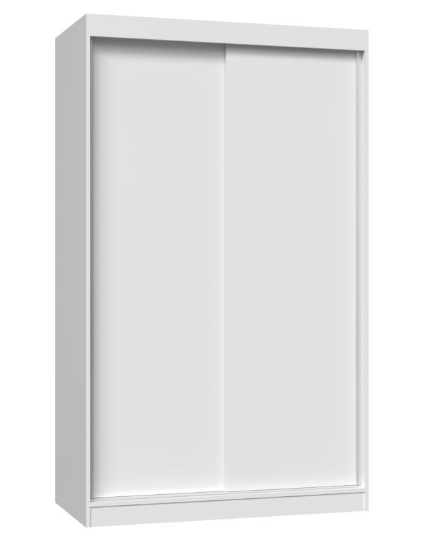 Szafa Przesuwna Topeshop IGA 120 cm Drzwi Przesuwne Półki Biel 61x120x200 cm 1 szt.